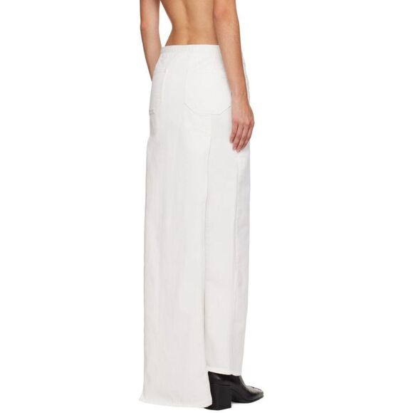 COURRÈGES Seven-Pocket Denim Maxi Skirt in White NWT Size 4 - Picture 3 of 9